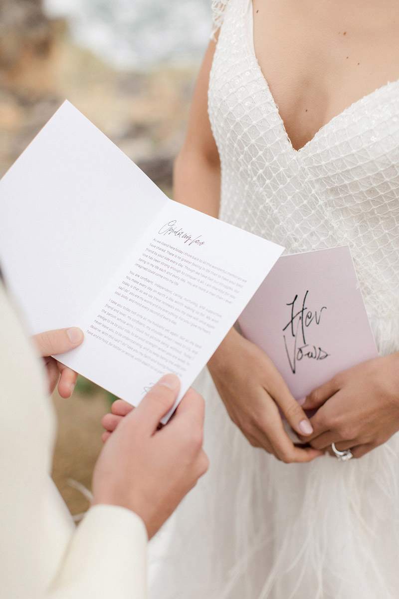 Wedding invitations greece – prosklitiria gamou – prosklisis gamou – black and white wedding - couple reading their vows